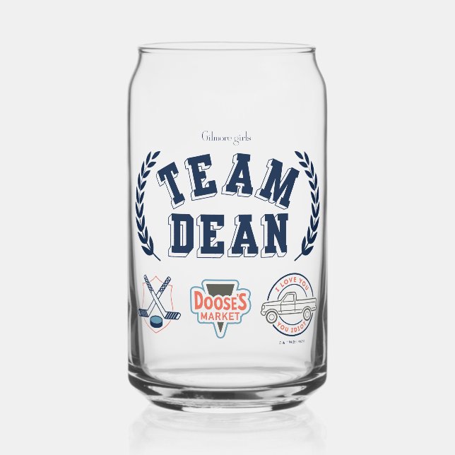 Verre Canette Team Dean Gilmore Girls Design (Recto)