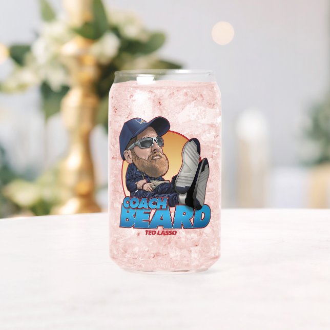 Verre Canette Ted Lasso | Coach Beard Bobblehead (Insitu (Mariage))