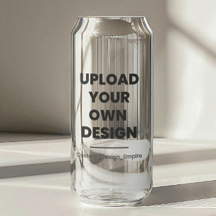 Verre Canette Téléchargez votre propre design ici   Modèle perso