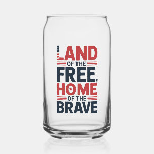 Verre Canette Terre de la Liberté   Chemise USA Maison des Brave