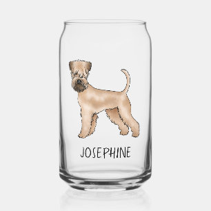 Verre Canette Tervueren à poil doux avec nom personnalisé