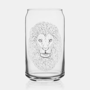 Verre Canette Tête de lion