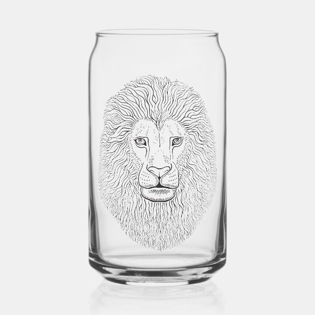 Verre Canette Tête de lion (Recto)