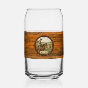 Verre Canette Texas Cowboy Can Glass