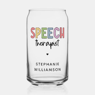 Verre Canette Thérapeute de la parole personnalisée SLP