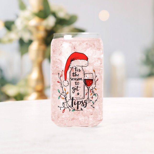 Verre Canette 'Tis The Season to Get Tipsy  (Insitu (Mariage))