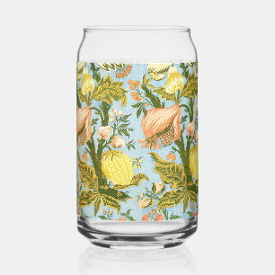 Verre Canette Tissu damassé classique baroque floral fruit