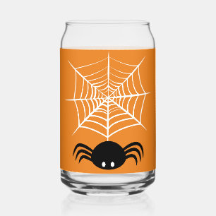 Verre Canette Toile d'araignée Halloween