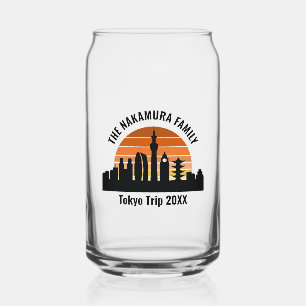 Verre Canette Tokyo Japon Sunset Custom Vacances Souvenir