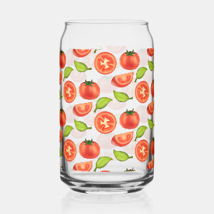 Verre Canette Tomates Et Feuilles D'Orégano
