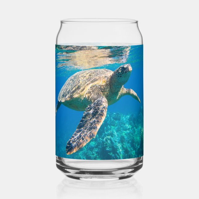 Verre Canette Tortue de mer (Recto)