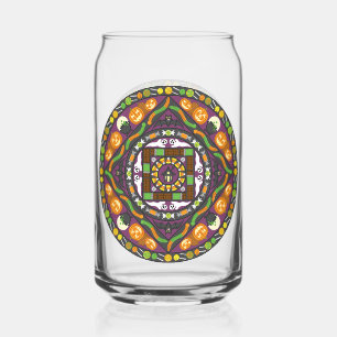 Verre Canette Tours et Traitements Mandala