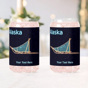Verre Canette traîneau à chiens - Alaska