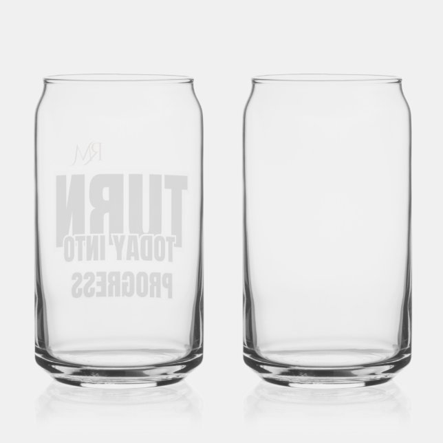 Verre Canette Transformer aujourd'hui en progrès Conception moti (Recto)