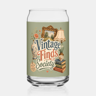 Verre Canette Trésors de Cottage Vintage Vert