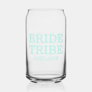 Verre Canette Tribu de la mariée Turquoise