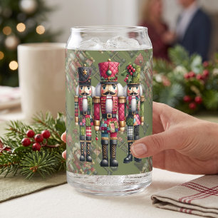 Verre Canette Trio de casse-noisettes de Noël en patchwork fanta