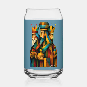 Verre Canette Trois Sages Hommes Art de Nativité Abstrait