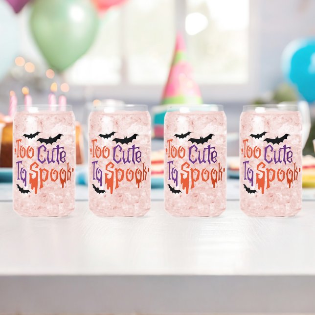 Verre Canette Trop mignon pour parler Halloween (Insitu (Anniversaire))