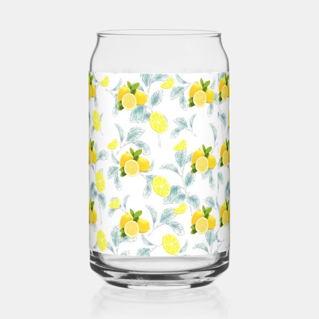 Verre Canette Tropical Summer Citrus frais orange citron tranché (Recto)