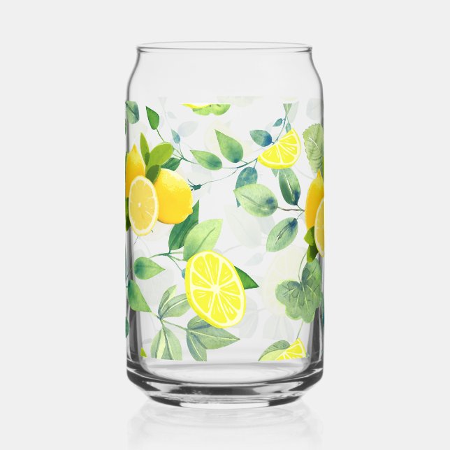 Verre Canette Tropical Summer Citrus frais orange citron tranché (Recto)