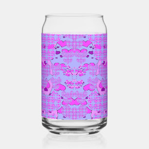 Verre Canette Tulipes de cœurs
