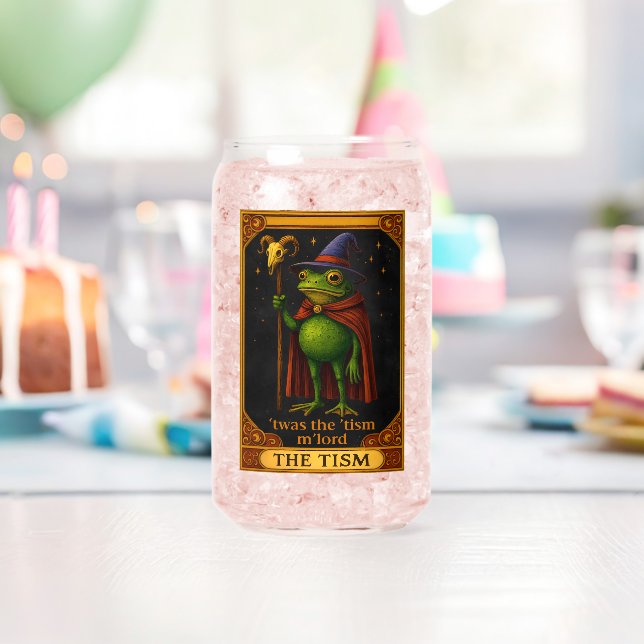 Verre Canette T'was The 'Tism M'Lord Frog Meme Autism Awareness (Insitu (Anniversaire))