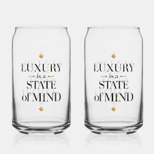 Verre Canette Typographie Artistique de Citation de Luxe Sophist