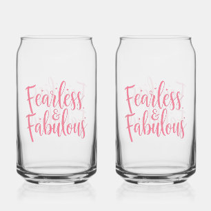 Verre Canette Typographie de l'autonomisation sans peur et fabul