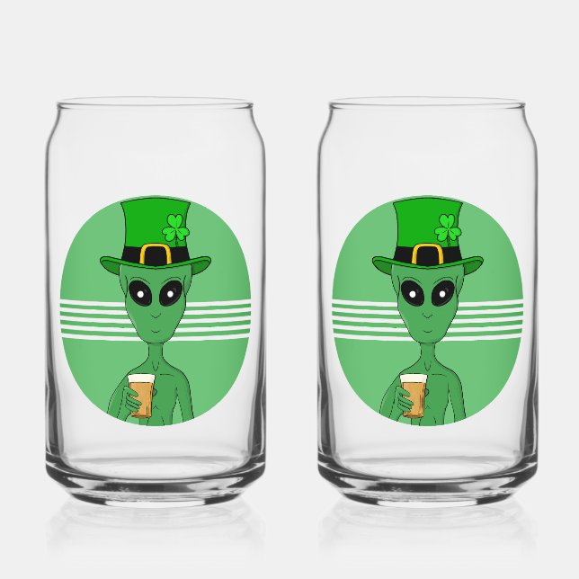 Verre Canette Un Alien de St. Patrick (Recto)