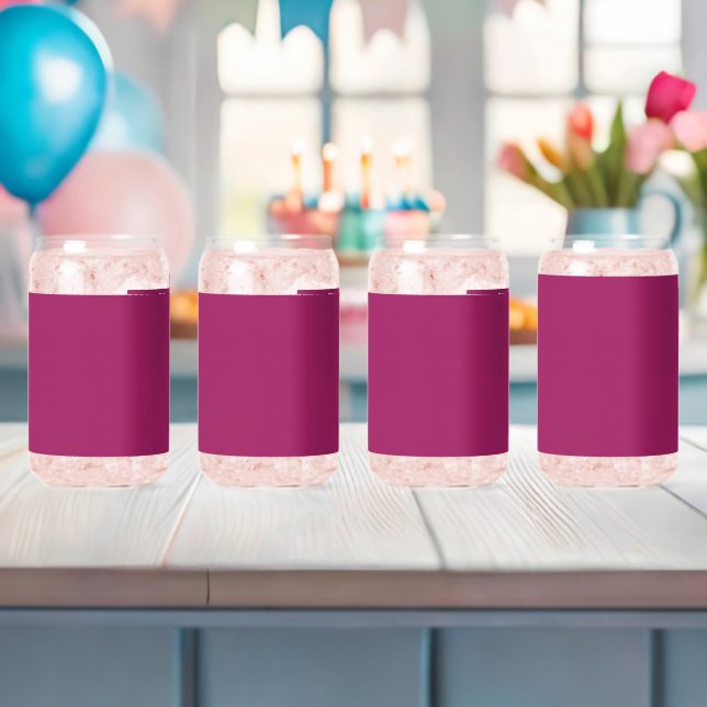 Verre Canette un arrière - plan rose avec une bordure blanche (Insitu (Baby Shower))