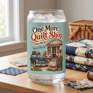 Verre Canette Une scène de cottage vintage d'un magasin de patch