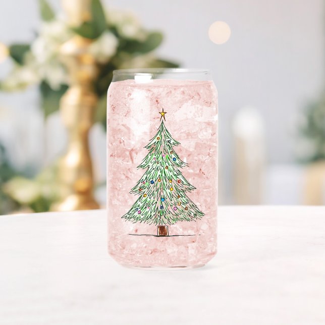 Verre Canette une tasse de sapin de Noël (Insitu (Mariage))
