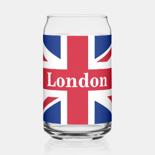 Verre Canette Union Jack London ~ Drapeau britannique