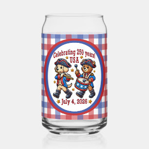 Verre Canette USA 250e anniversaire Souvenir - Patriotique