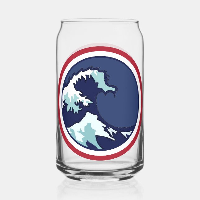 Verre Canette Vague bleue (Verso)