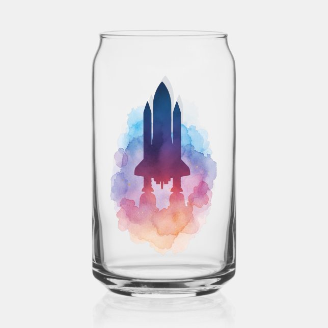 Verre Canette Vaisseau spatial (Recto)