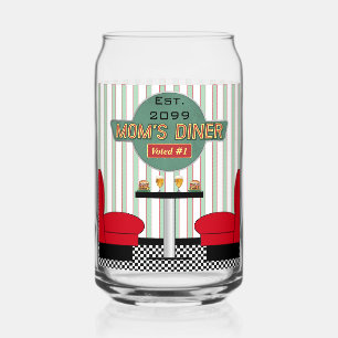 Verre Canette Vaisselle Retro Diner de maman