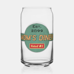 Verre Canette Vaisselle Retro Diner de maman