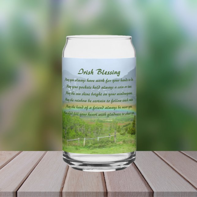 Verre Canette Vallée de la Bénédiction irlandaise traditionnelle (In Situ (Outside Table))