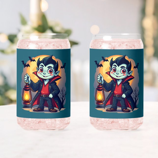 Verre Canette Vampire mignon avec Lantern Kawaii Halloween (Insitu (Mariage))