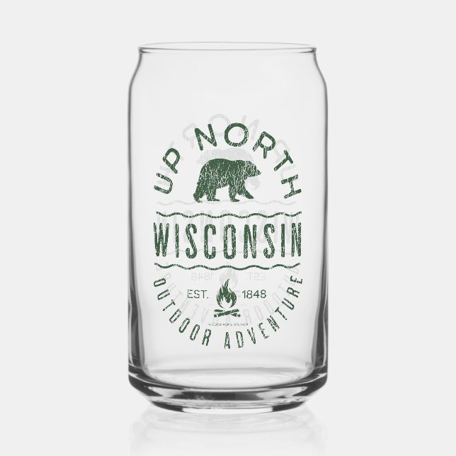 Verre Canette Vers le nord du Wisconsin (Recto)