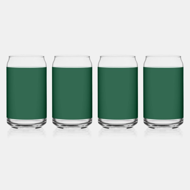 Verre Canette Vert de course britannique (couleur solide) (Recto)