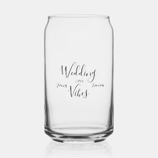 VERRE CANETTE VIBES DE MARIAGE NOM DU COUPLE 20XX BEAU COUPLE MA