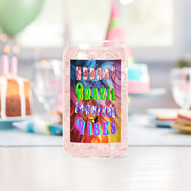 Verre Canette Vibes du Carnaval du Brésil (Insitu (Anniversaire))