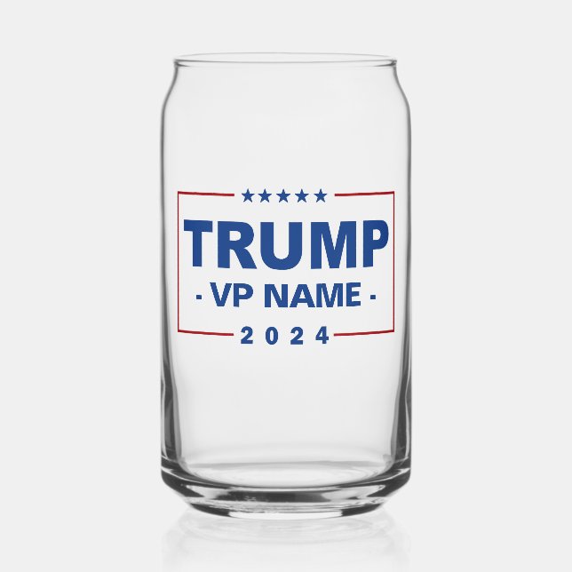 Verre Canette Vice-président Trump 2024 sur mesure (Recto)