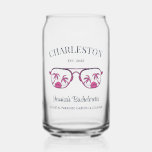 Verre Canette Vintage Beach Bacheloré Party Bridesmaid Custom<br><div class="desc">Faites un splash à votre prochaine soirée de bachelorette avec cette magnifique soirée de bachelorette plage personnalisées marchandises. Que vous fêtiez un voyage à la plage, des vacances pour les filles ou des vacances pour les meilleurs amis, cette marchandise de fête de plage sur mesure est l'ajout parfait à votre...</div>