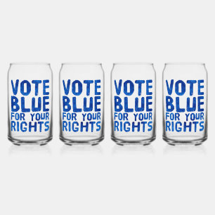 Verre Canette Vote Blue pour vos droits