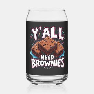 Verre Canette Vous avez besoin de Brownies Chocolate Cake Sweet