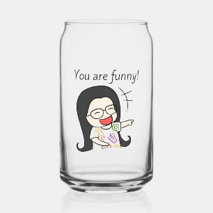 Verre Canette vous êtes drôle citation dall